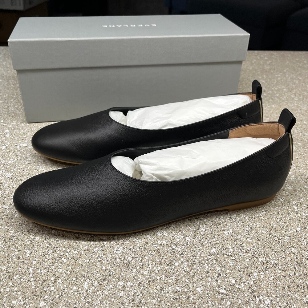 Everlane The Italian Leather Day Glove, Black Leather, Women's 9, NWT